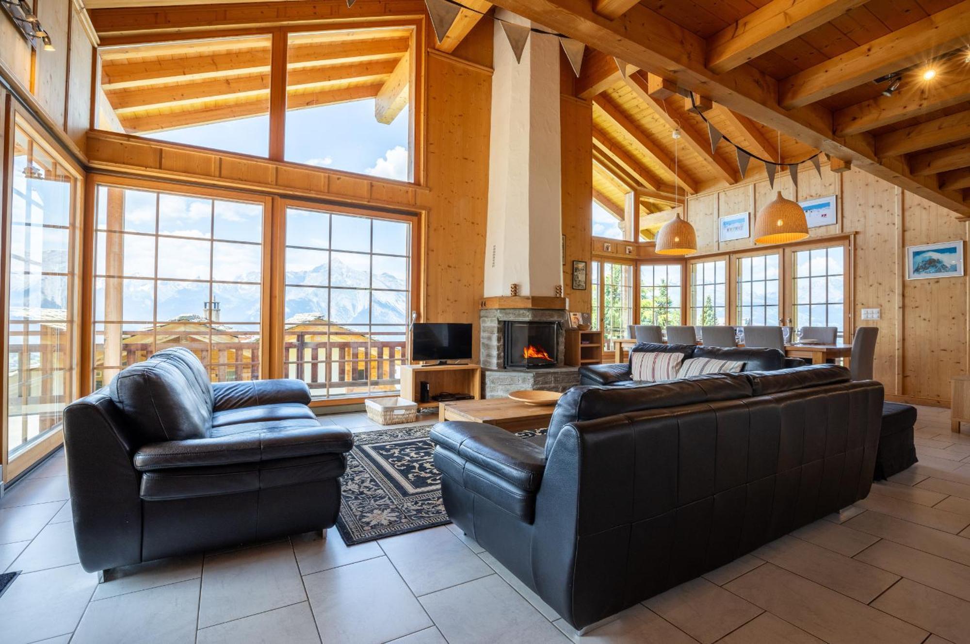 Christoph Standing & Calm Chalet 10 Pers By Alpvision Residences Veysonnaz Exteriör bild